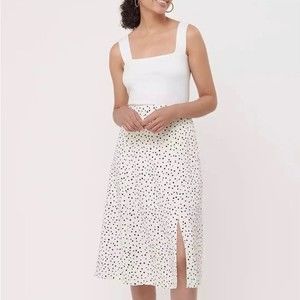 Loft woman’s polka dot midi skirt
